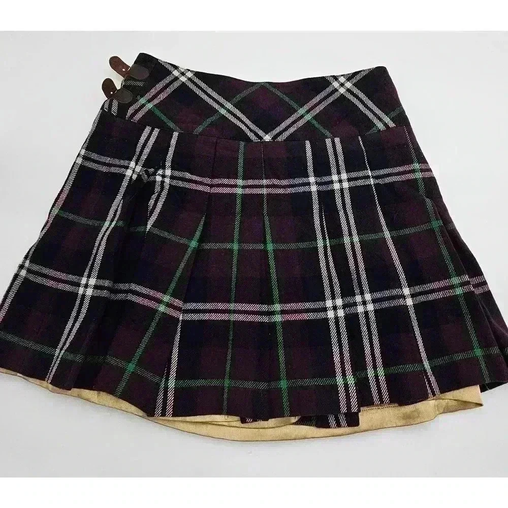 Teenie Weenie Youth Button-up Cable Knit Cardigan & Matching Pleated Skirt